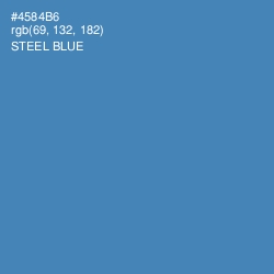 #4584B6 - Steel Blue Color Image